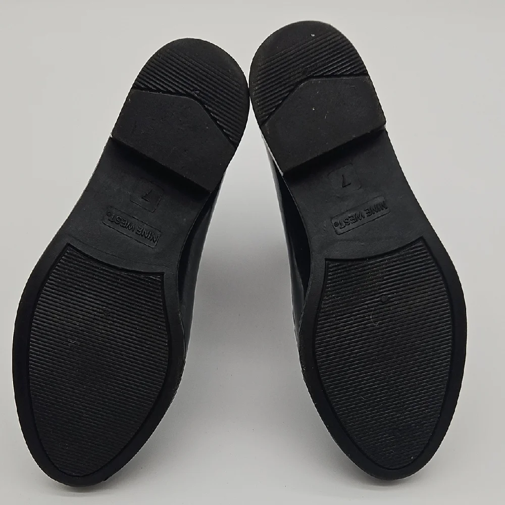 Nine West Glossy Navy Blue Slip On Rubber Boots